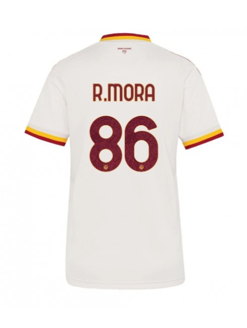 AS Roma Rodrigo Mora #86 Auswärtstrikot für Frauen 2026-27 Kurzarm AS Roma Rodrigo Mora #86 Auswärtstrikot für Frauen 2026-27 Kurzarm